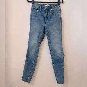 Madewell 10” High-Rise Skinny Stretch Jeans with Raw-Hem